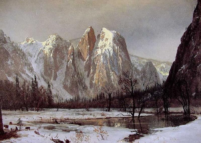 Albert Bierstadt Cathedral Rock, Yosemite Valley china oil painting image